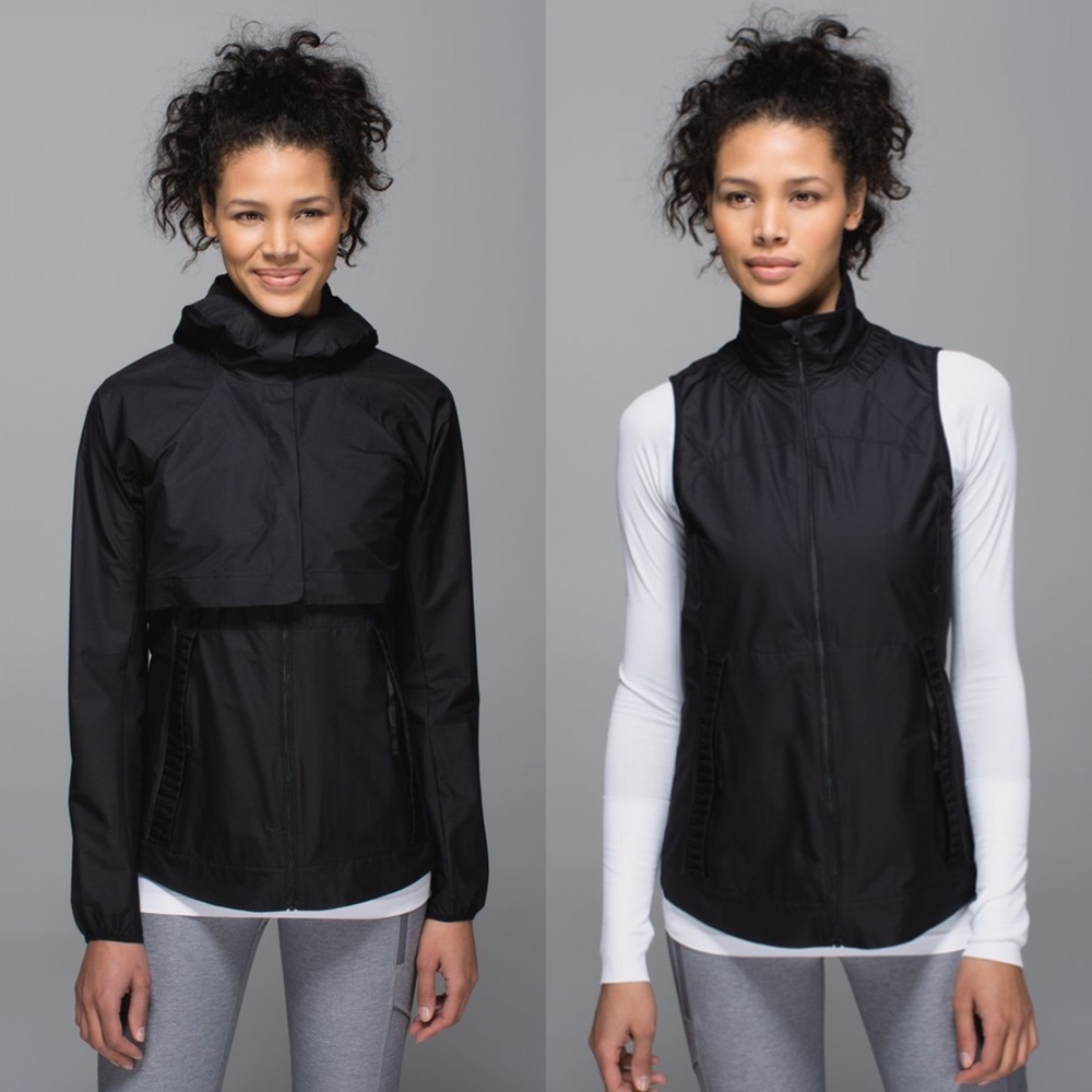 NEW Lululemon Best Vest Black Rain Jacket 8